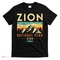 Zion Est 1919 Utah Vintage Retro National Park T-Shirt thumb 0