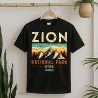 Zion Est 1919 Utah Vintage Retro National Park T-Shirt thumb 2