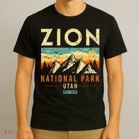 Zion Est 1919 Utah Vintage Retro National Park T-Shirt thumb 3