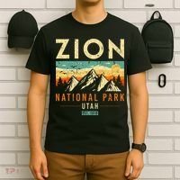 Zion Est 1919 Utah Vintage Retro National Park T-Shirt thumb 6
