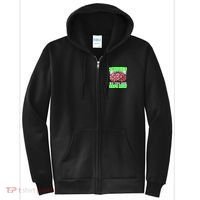 Zombies Eat Brains So You Are Safe Now Full Zip Hoodie thumb 0