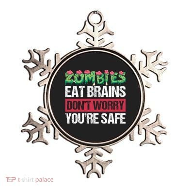 Zombies Eat Brains For Halloween Cute Gift Ornament