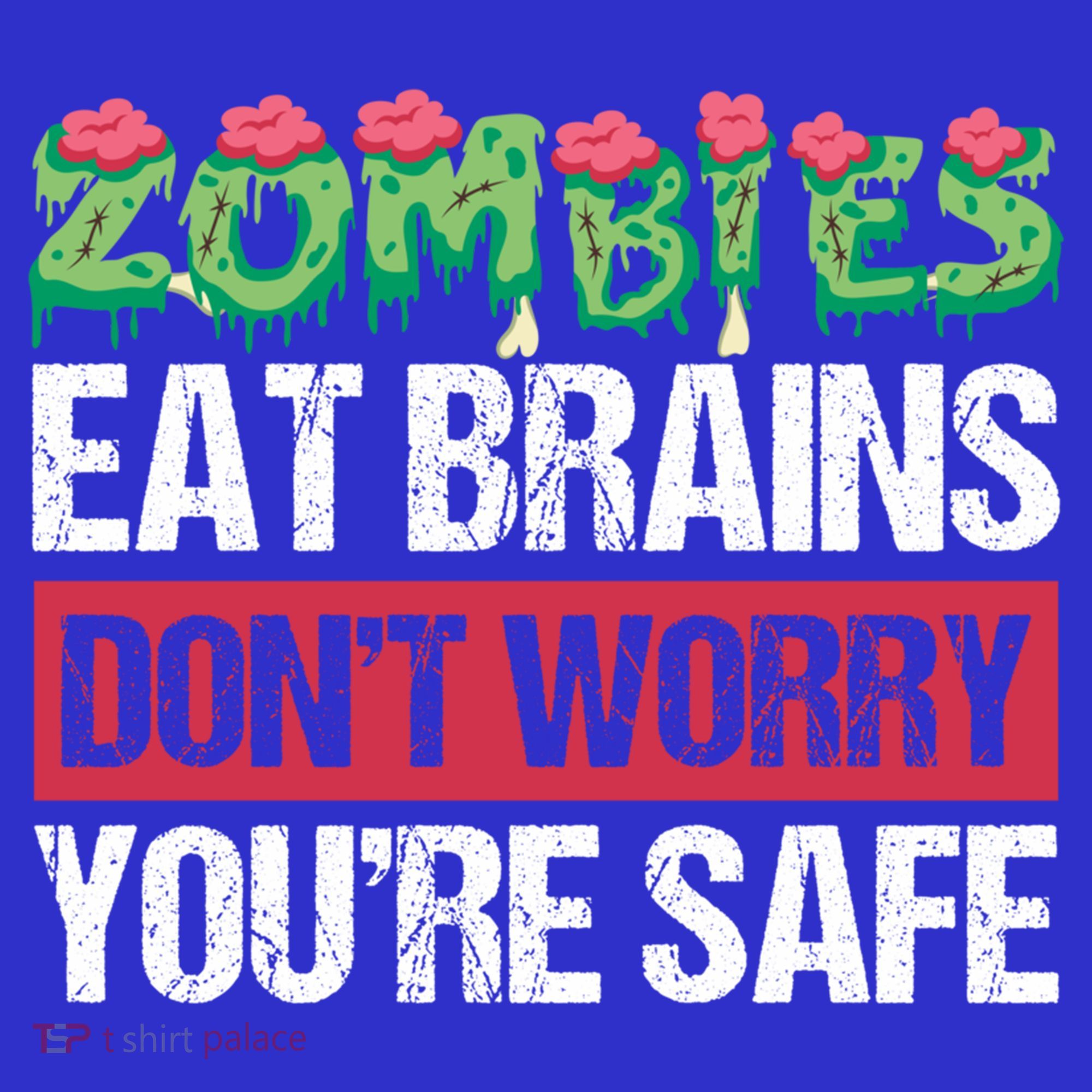 Zombies Eat Brains For Halloween Cute Gift Mousepad