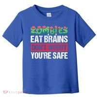 Zombies Eat Brains For Halloween Cute Gift Toddler T-Shirt thumb 0