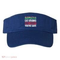 Zombies Eat Brains For Halloween Cute Gift Visor thumb 0