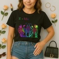 Zebra Life Z Three Zebras Comfort Colors Boxy T-Shirt thumb 2