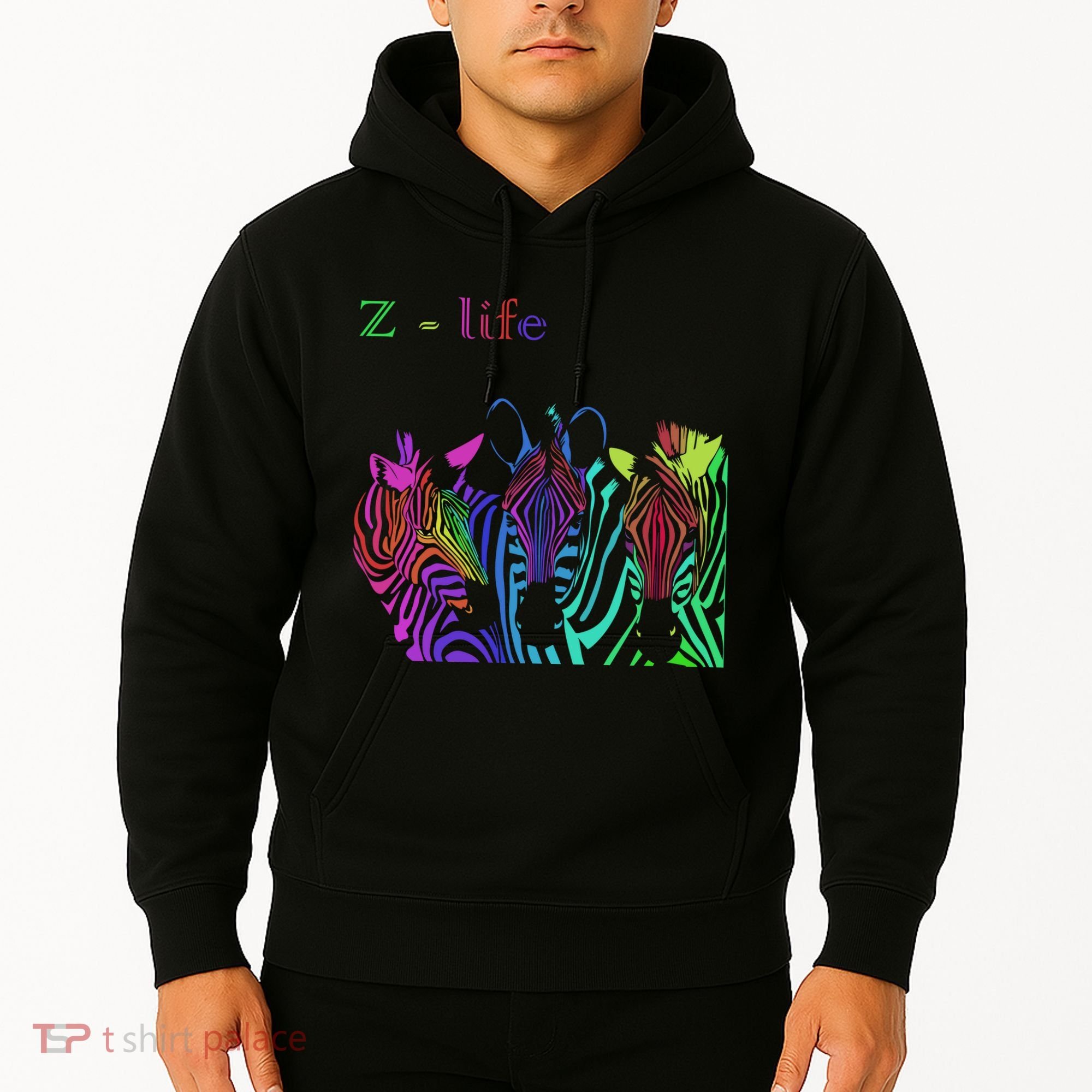 Zebra Life Z Three Zebras Hoodie