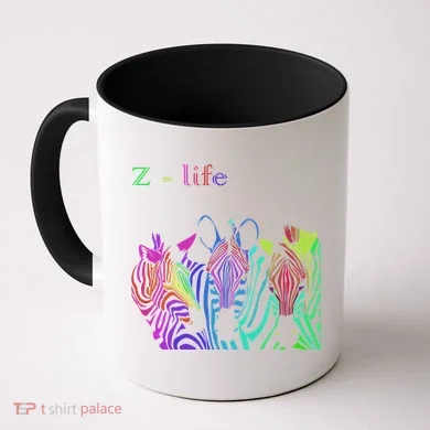 Zebra Life Z Three Zebras Coffee Mug