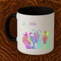 Zebra Life Z Three Zebras Coffee Mug thumb 2