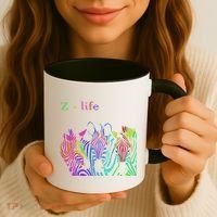 Zebra Life Z Three Zebras Coffee Mug thumb 3