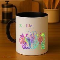 Zebra Life Z Three Zebras Coffee Mug thumb 4
