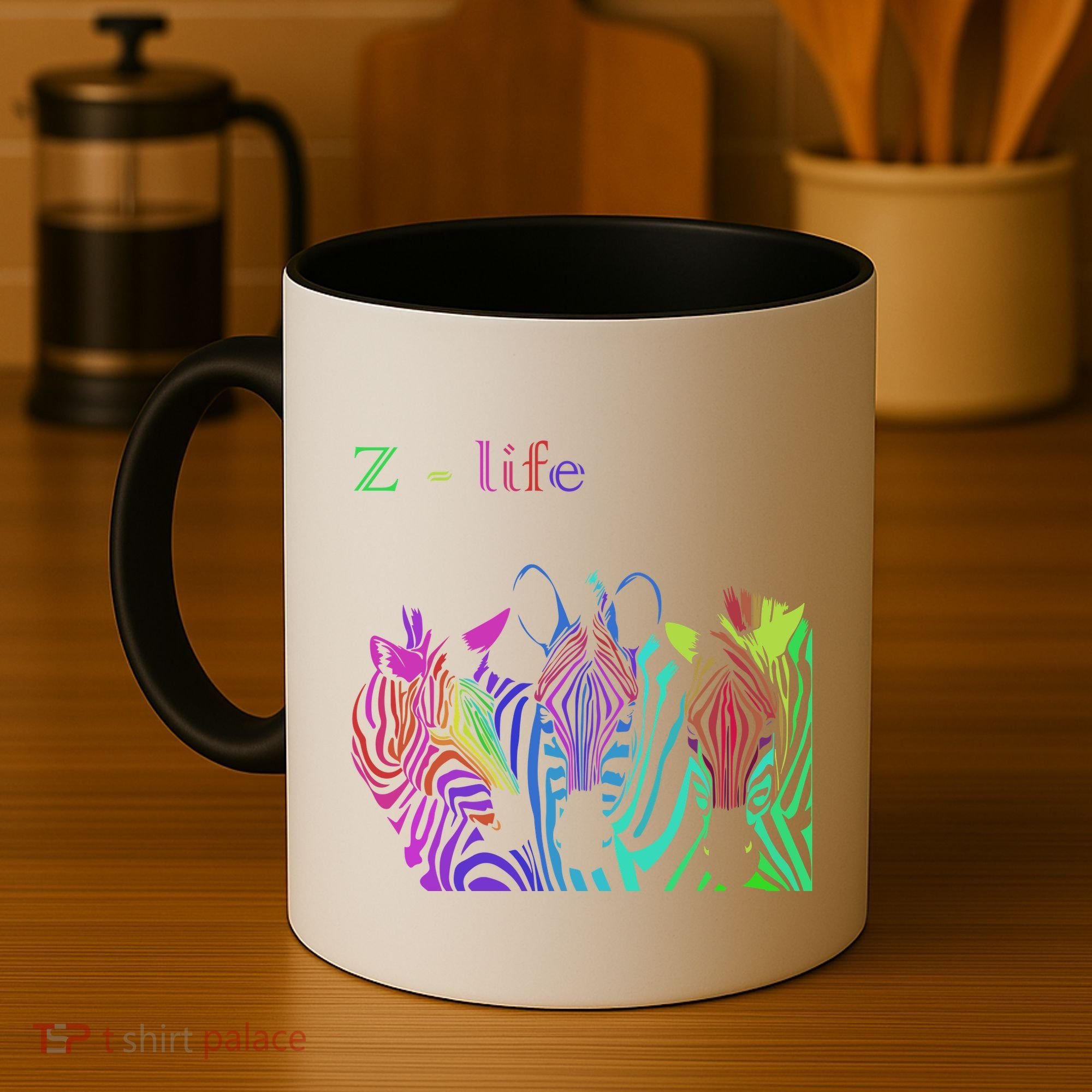 Zebra Life Z Three Zebras Coffee Mug