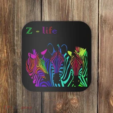 Zebra Life Z Three Zebras Coaster