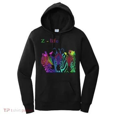 Zebra Life Z Three Zebras Women's Hoodie