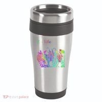 Zebra Life Z Three Zebras 16oz Travel Tumbler thumb 0