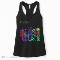 Zebra Life Z Three Zebras Women's Tank Top thumb 0