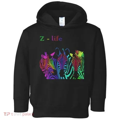 Zebra Life Z Three Zebras Toddler Hoodie