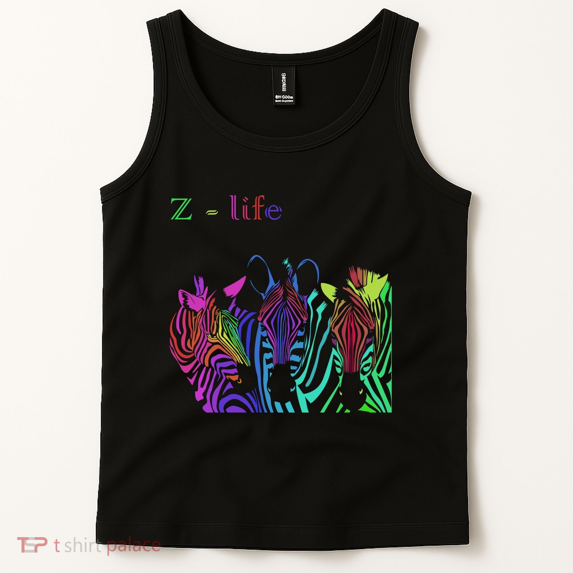 Zebra Life Z Three Zebras Tank Top