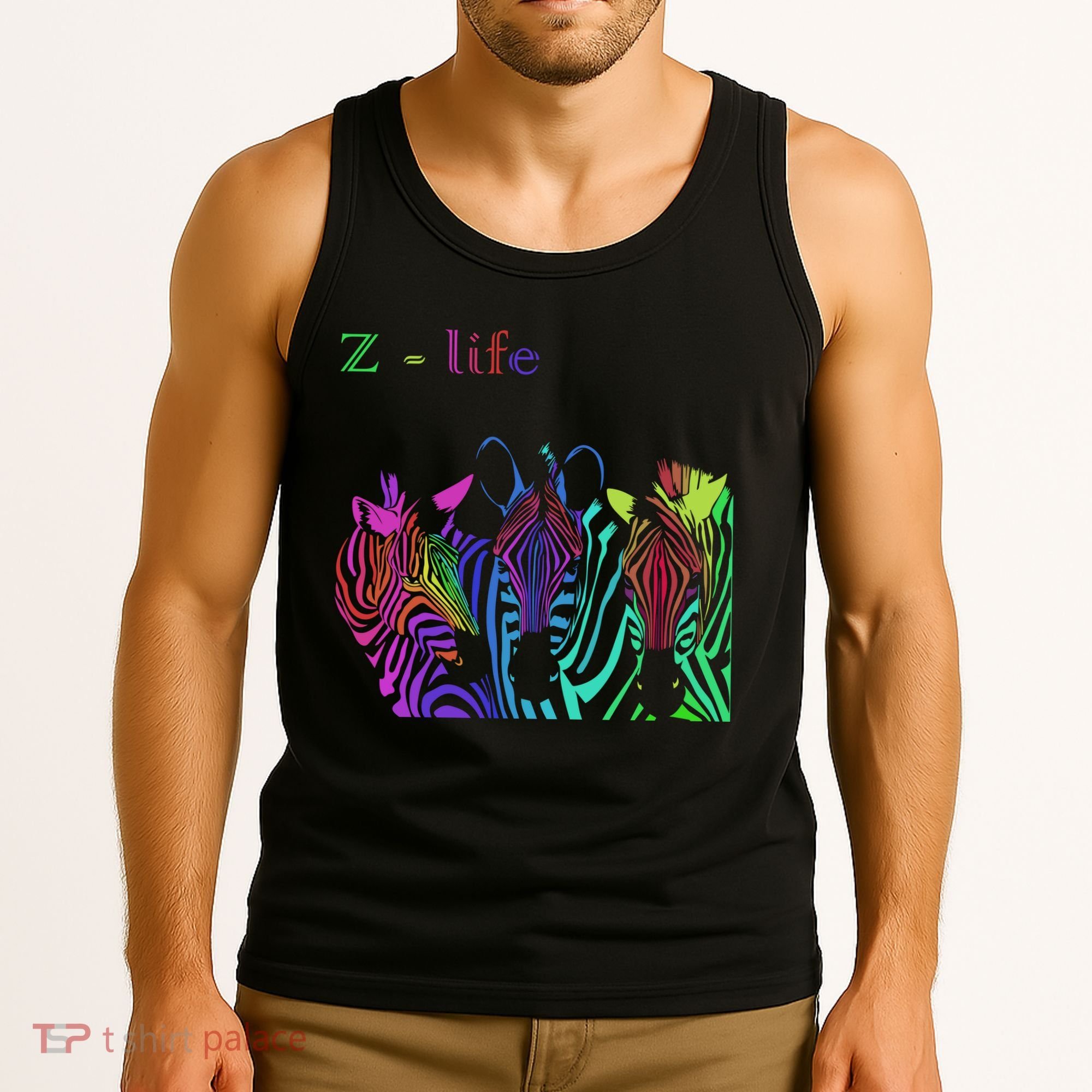 Zebra Life Z Three Zebras Tank Top