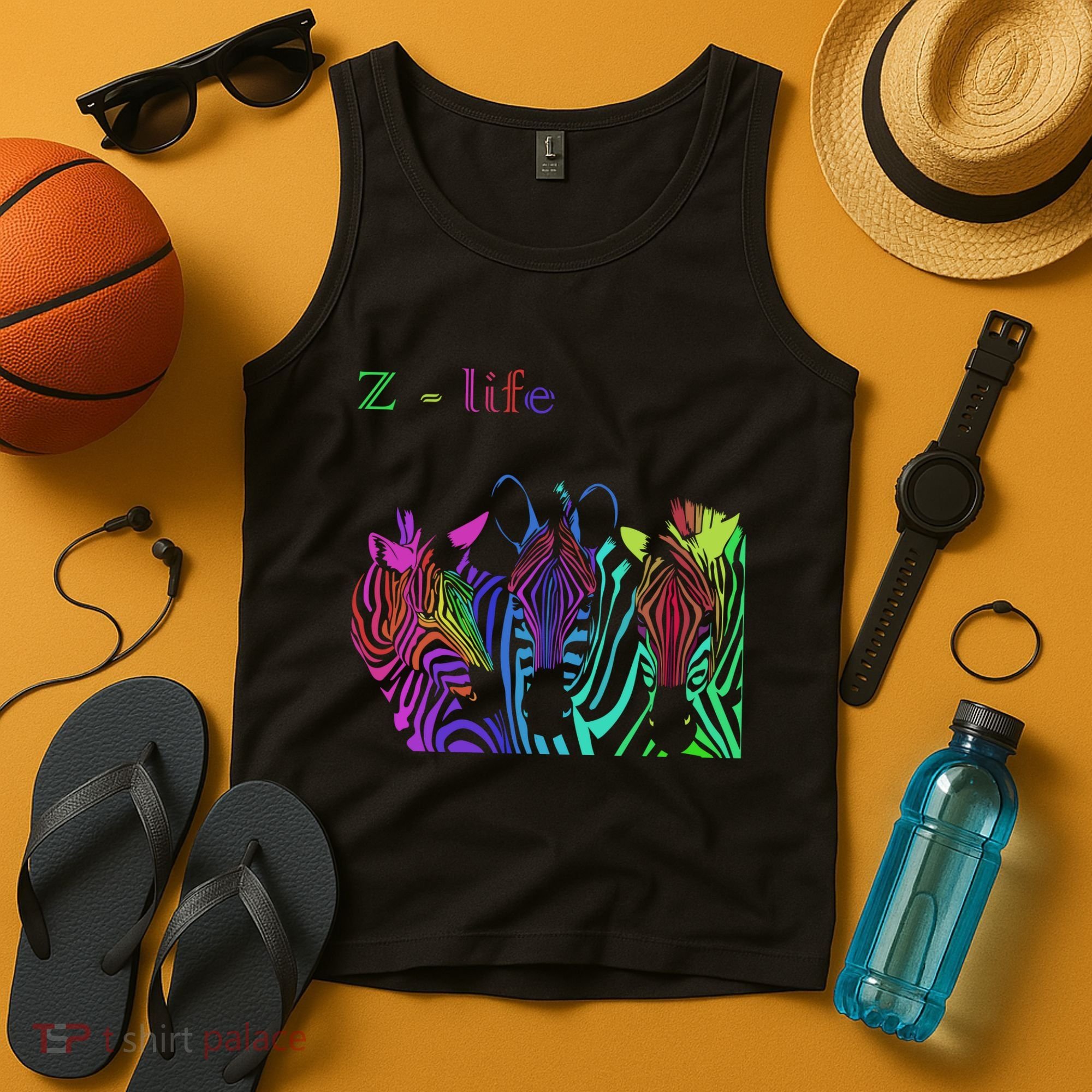 Zebra Life Z Three Zebras Tank Top