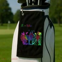Zebra Life Z Three Zebras Golf Towel thumb 2