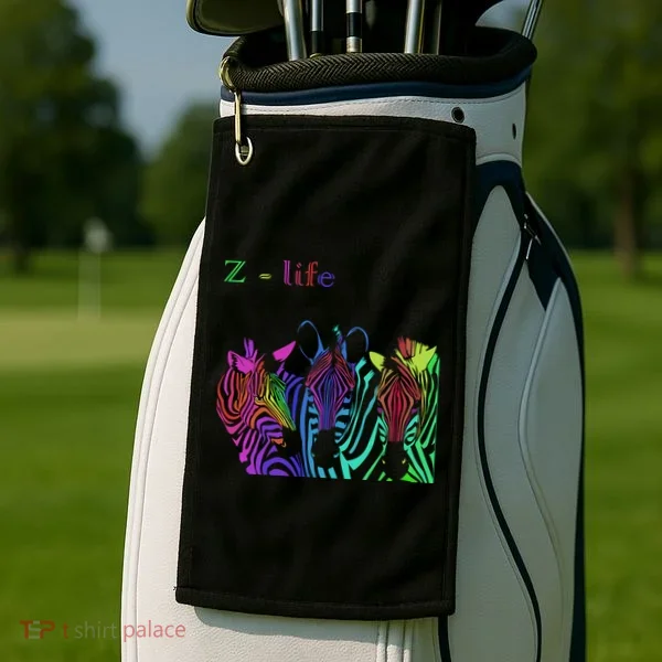 Zebra Life Z Three Zebras Golf Towel