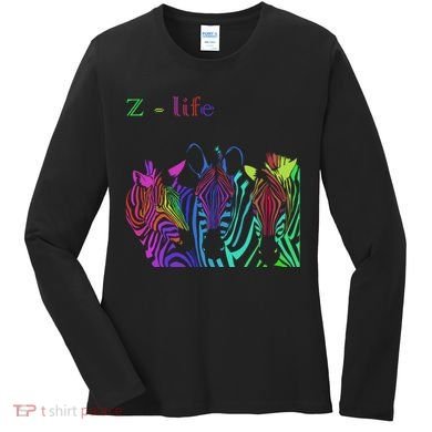 Zebra Life Z Three Zebras Women's Long Sleeve Shirt