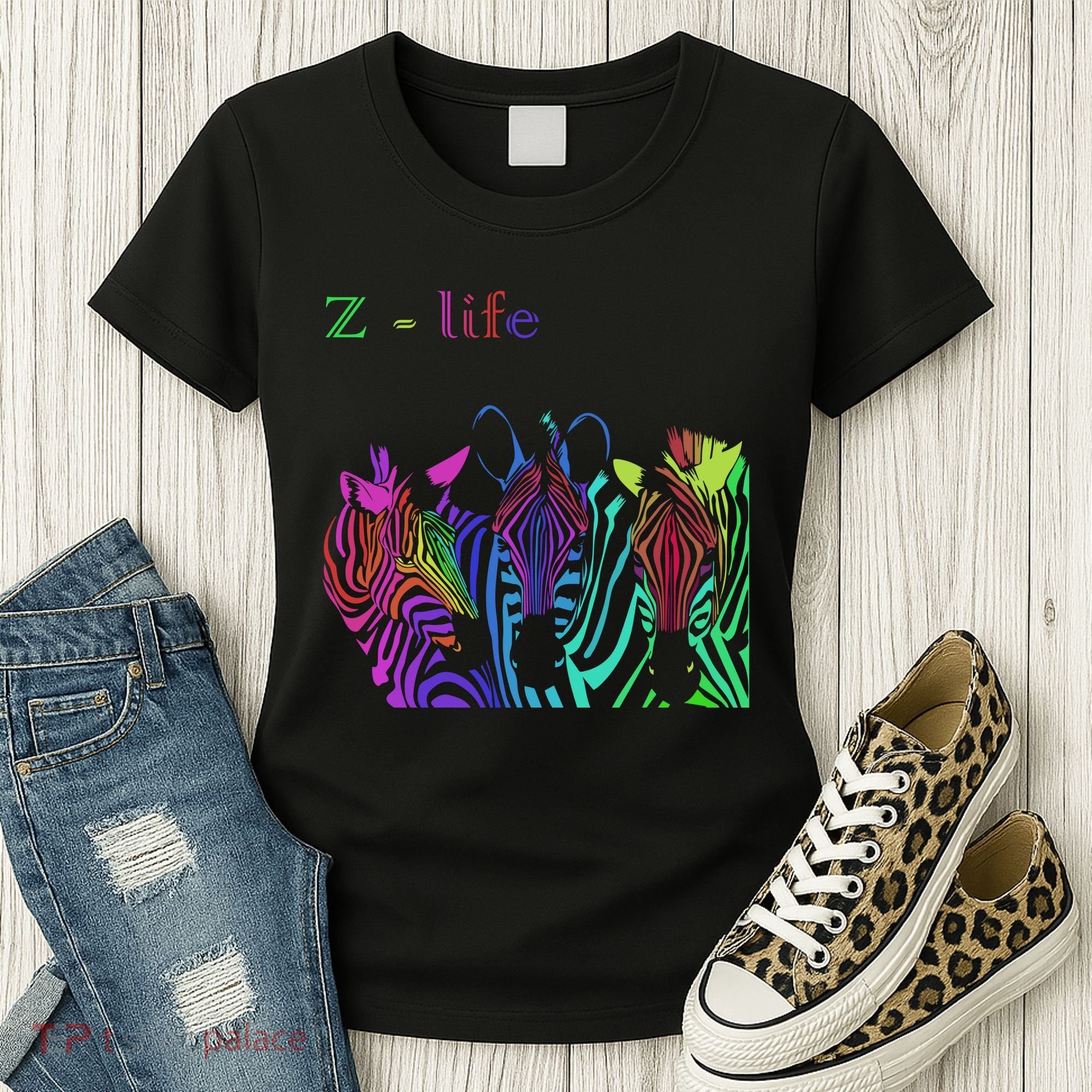 Zebra Life Z Three Zebras Women's T-Shirt