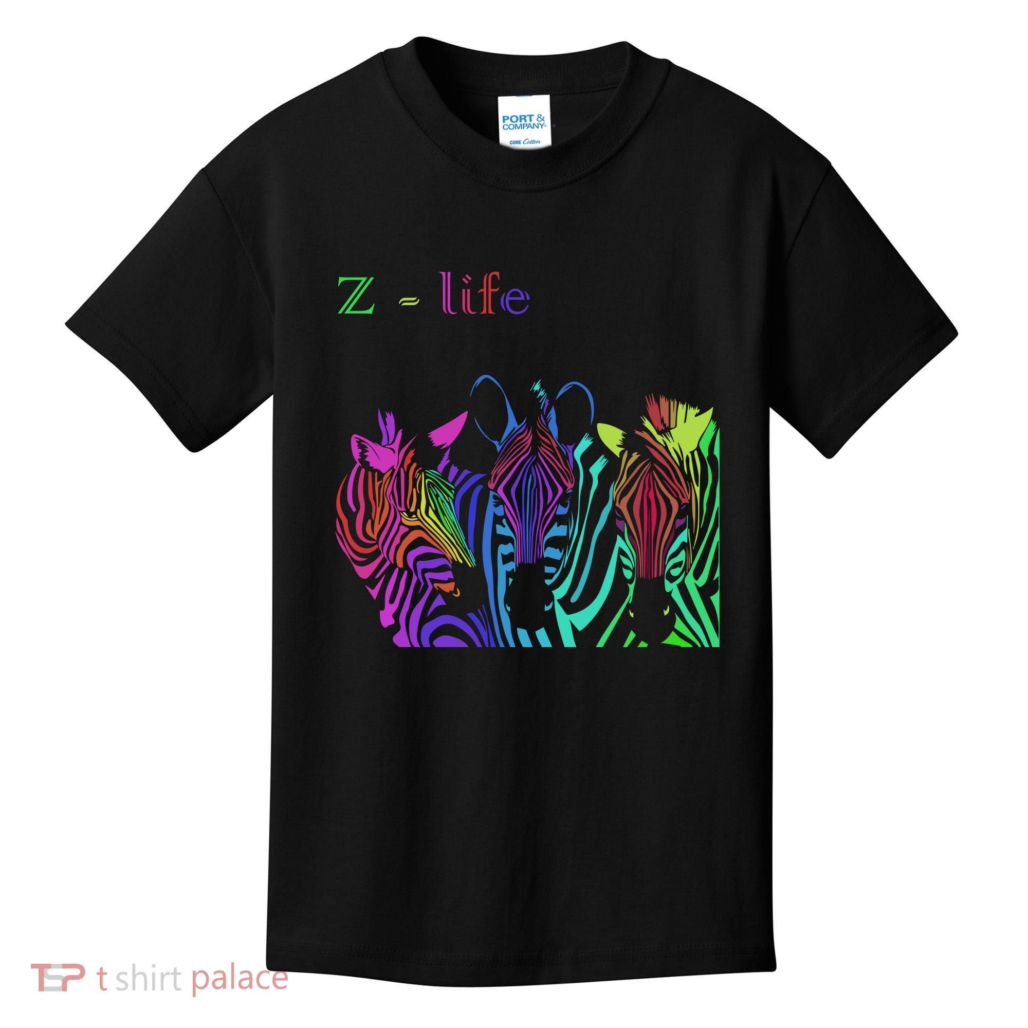Zebra Life Z Three Zebras Kids T-Shirt