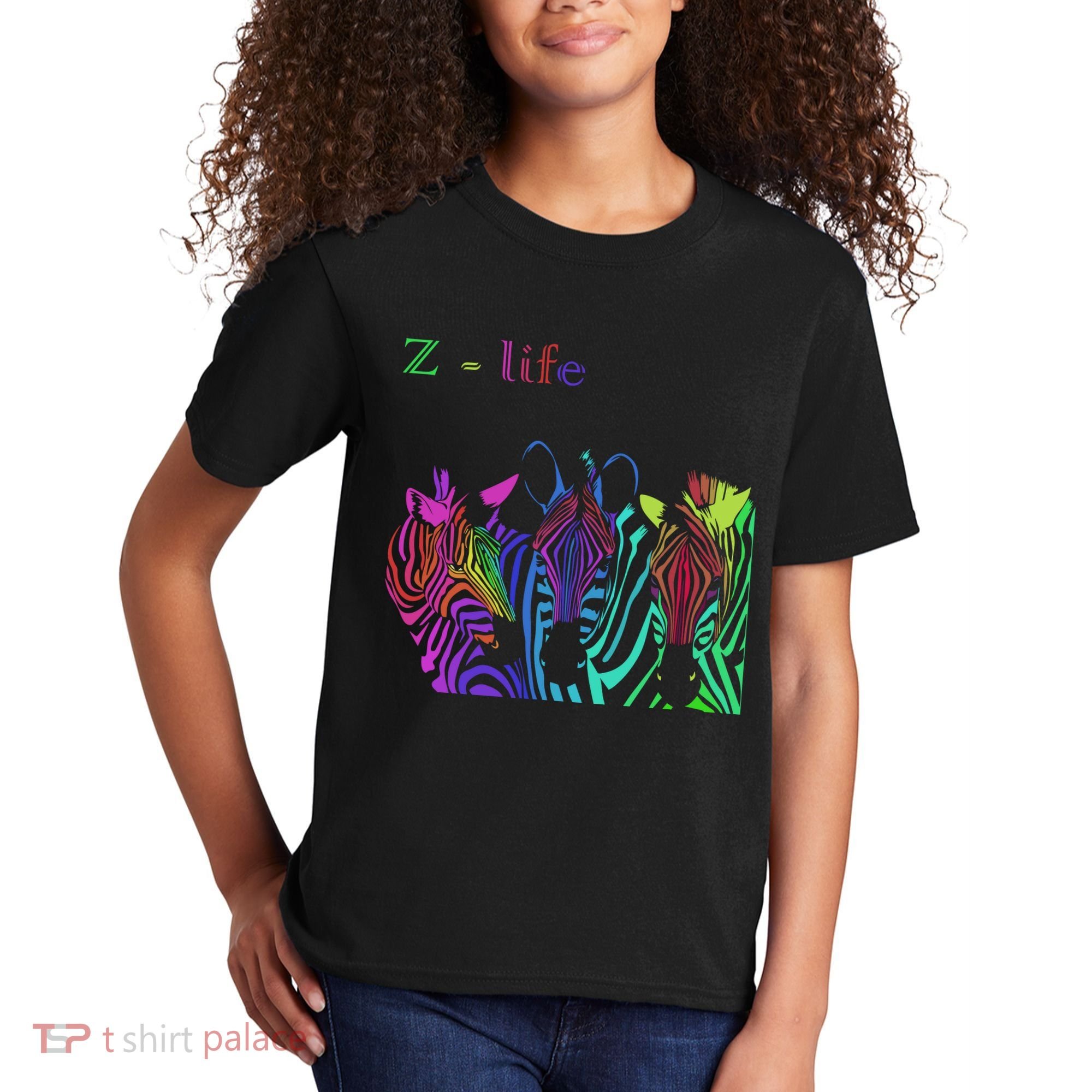 Zebra Life Z Three Zebras Kids T-Shirt