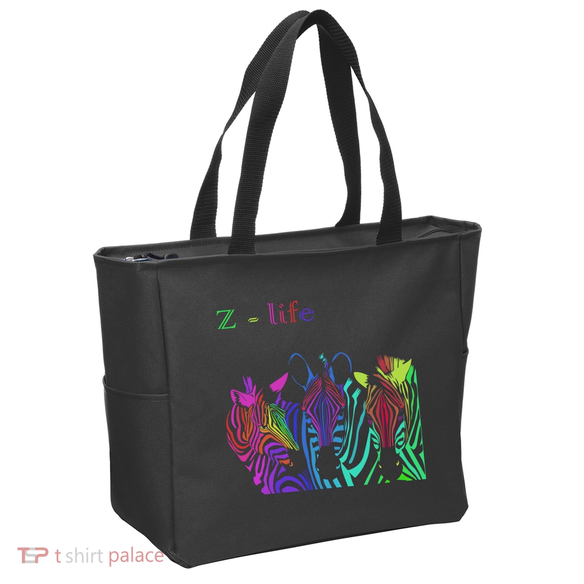Zebra Life Z Three Zebras Tote Bag