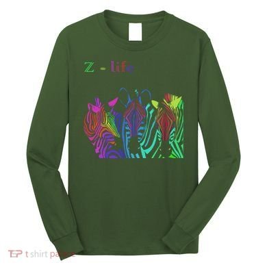 Zebra Life Z Three Zebras Long Sleeve Shirt