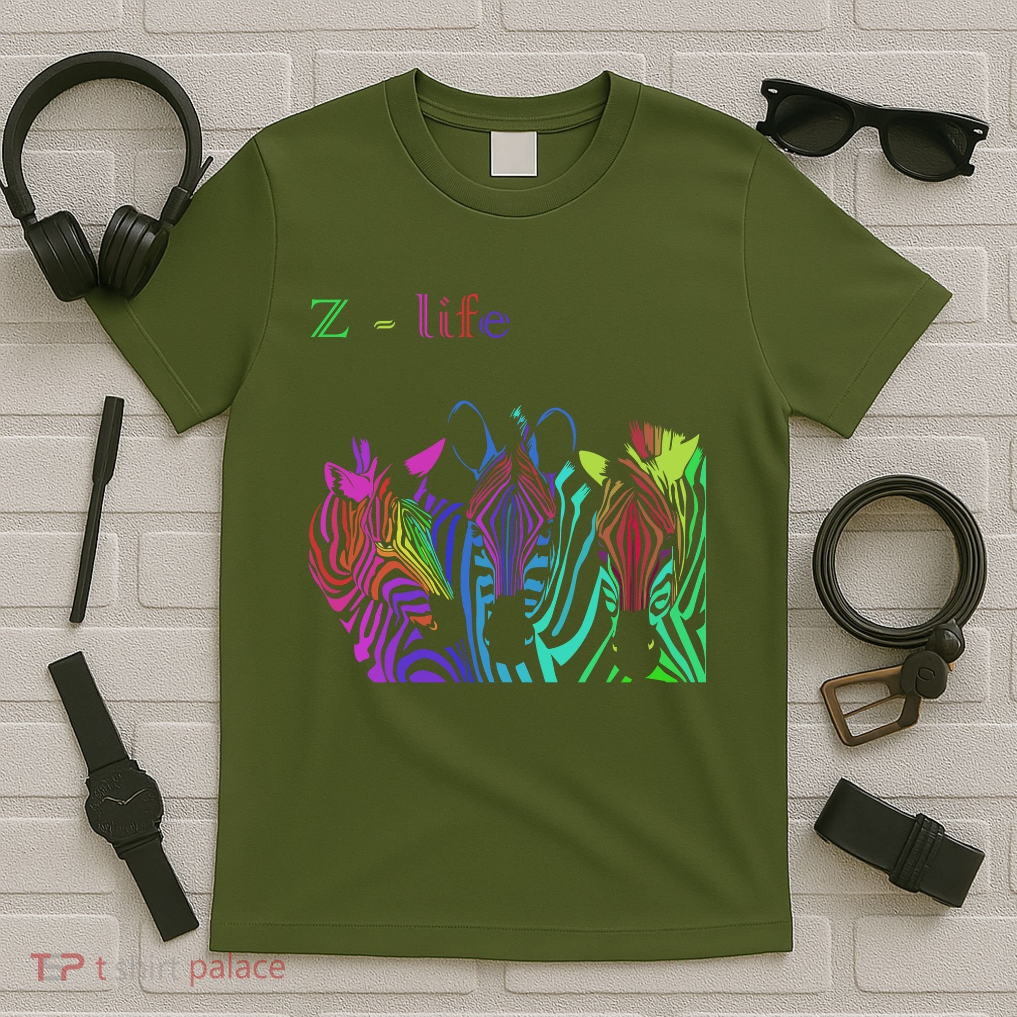 Zebra Life Z Three Zebras T-Shirt