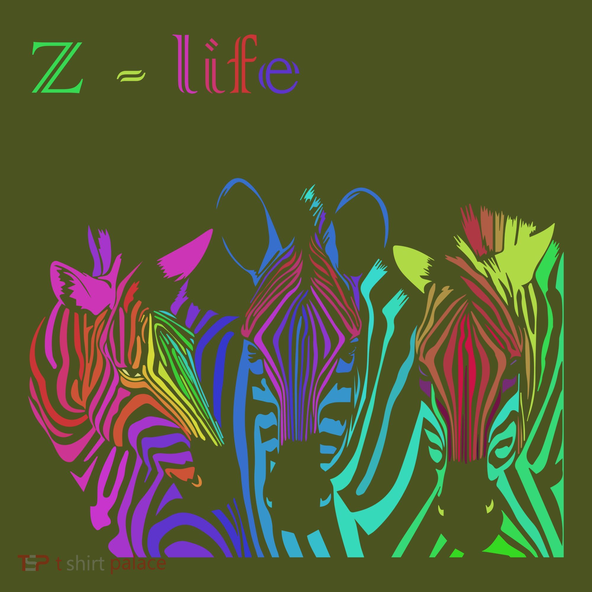 Zebra Life Z Three Zebras Backpack