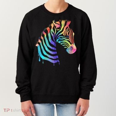 Zebra Neon Women's Sweatshirt
