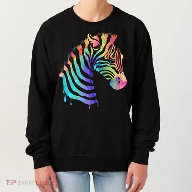 Zebra Neon Women's Sweatshirt