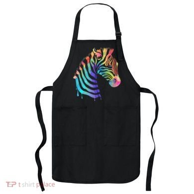 Zebra Neon Apron