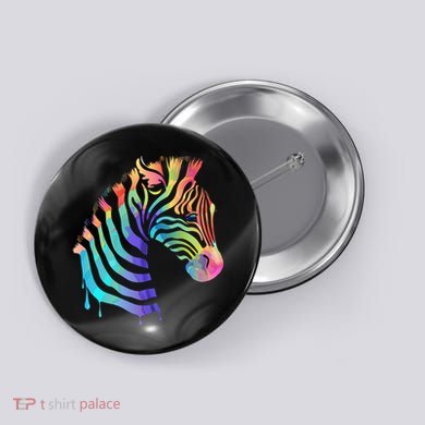 Zebra Neon Button