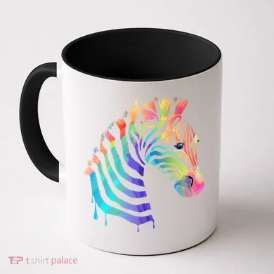 Zebra Neon Coffee Mug