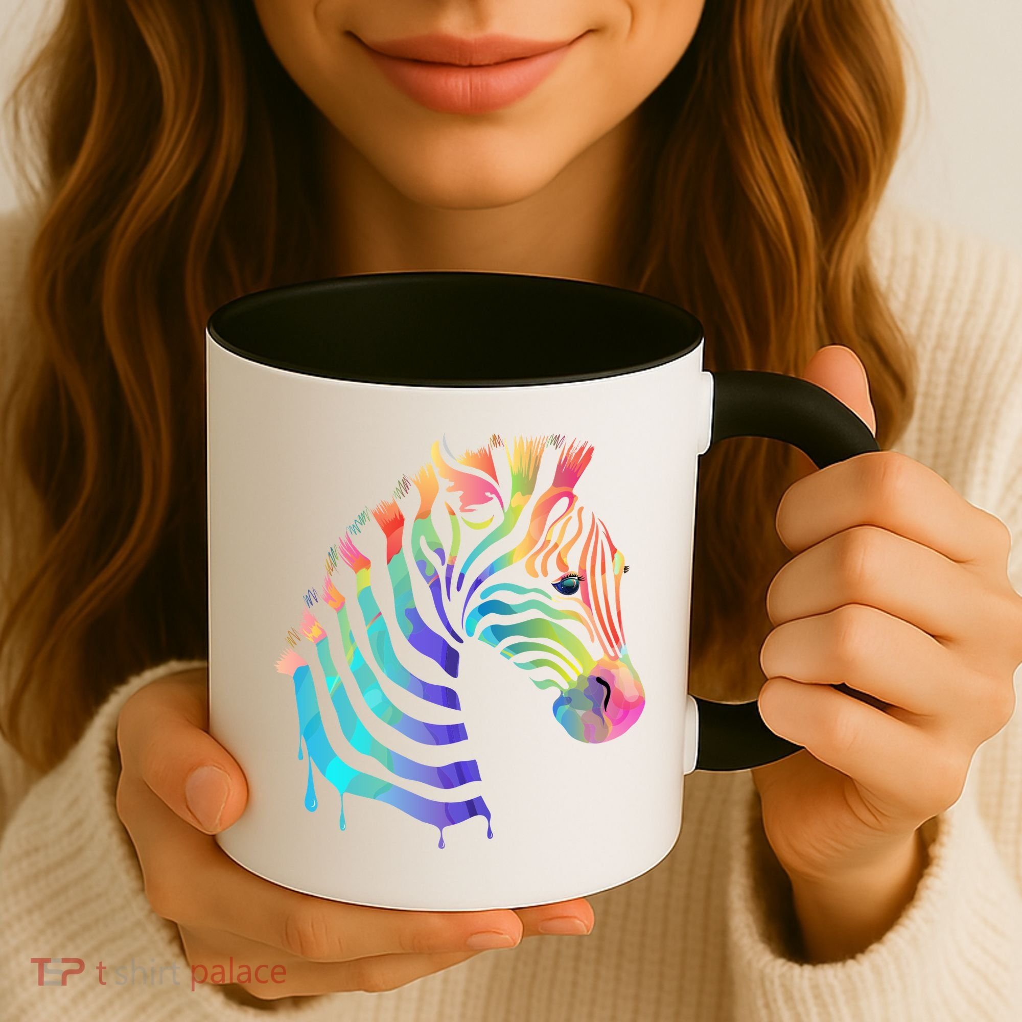 Zebra Neon Coffee Mug
