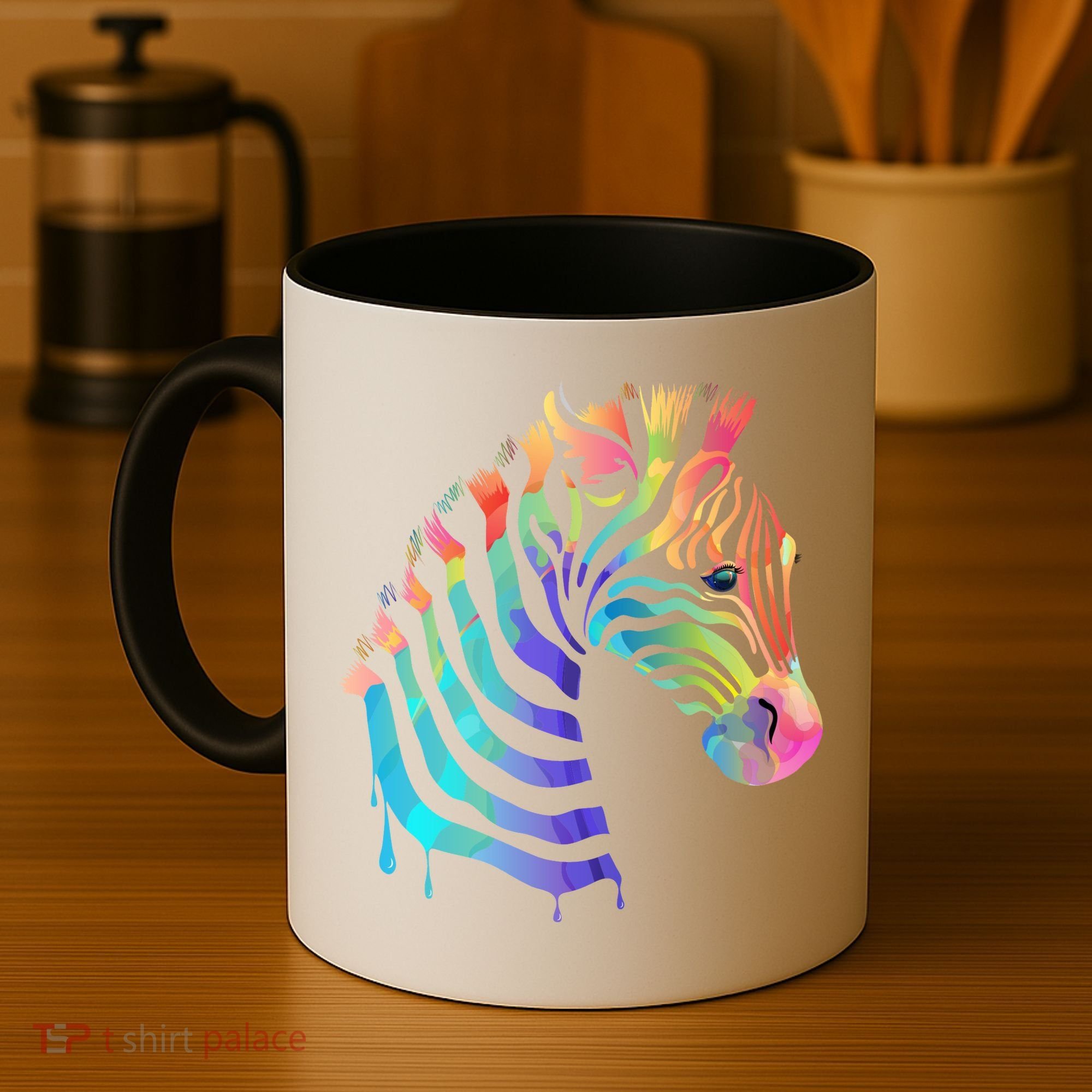 Zebra Neon Coffee Mug