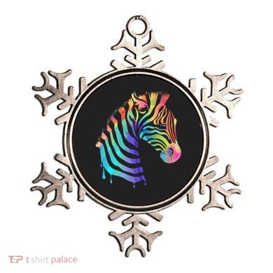Zebra Neon Ornament
