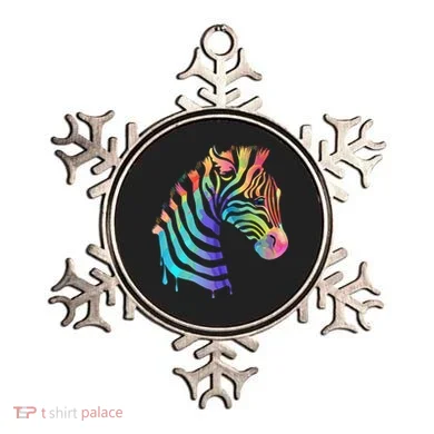 Zebra Neon Ornament