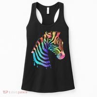 Zebra Neon Women's Tank Top thumb 0