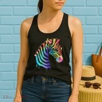 Zebra Neon Women's Tank Top thumb 2