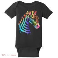 Zebra Neon Baby Bodysuit thumb 0