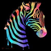 Zebra Neon Baby Bodysuit thumb 2