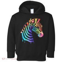 Zebra Neon Toddler Hoodie thumb 0