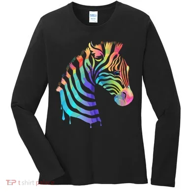 Zebra Neon Women's Long Sleeve Shirt