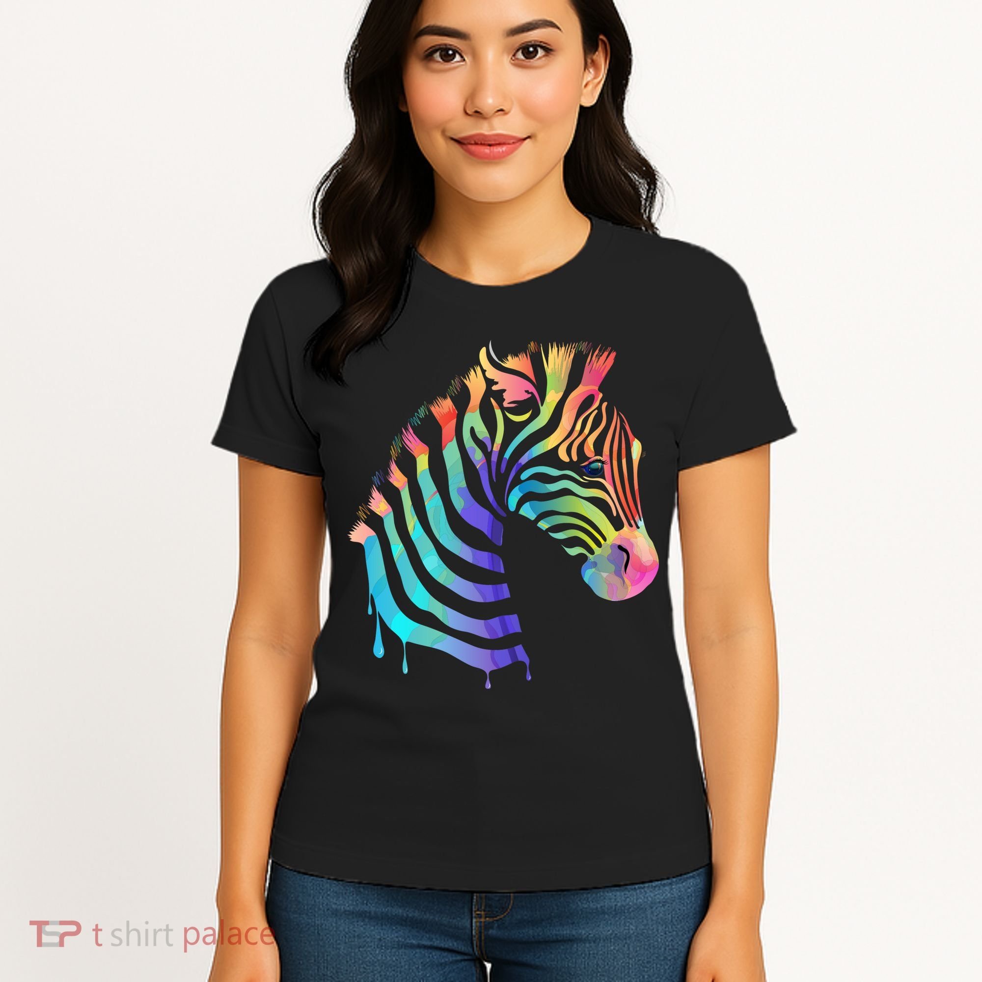 Zebra Neon Women's T-Shirt